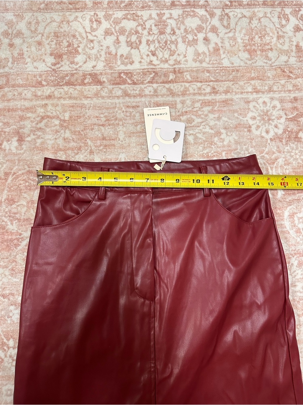 NWT 🥀 Commense Leather Skirt W/ Slit - Picture 10 of 13